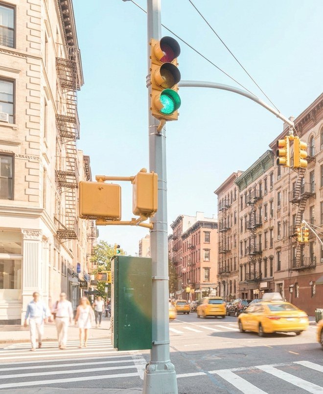 A New York City traffic signal
