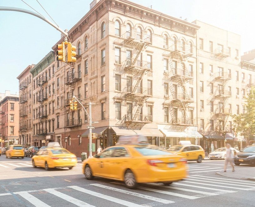 Traffic on a New York street
